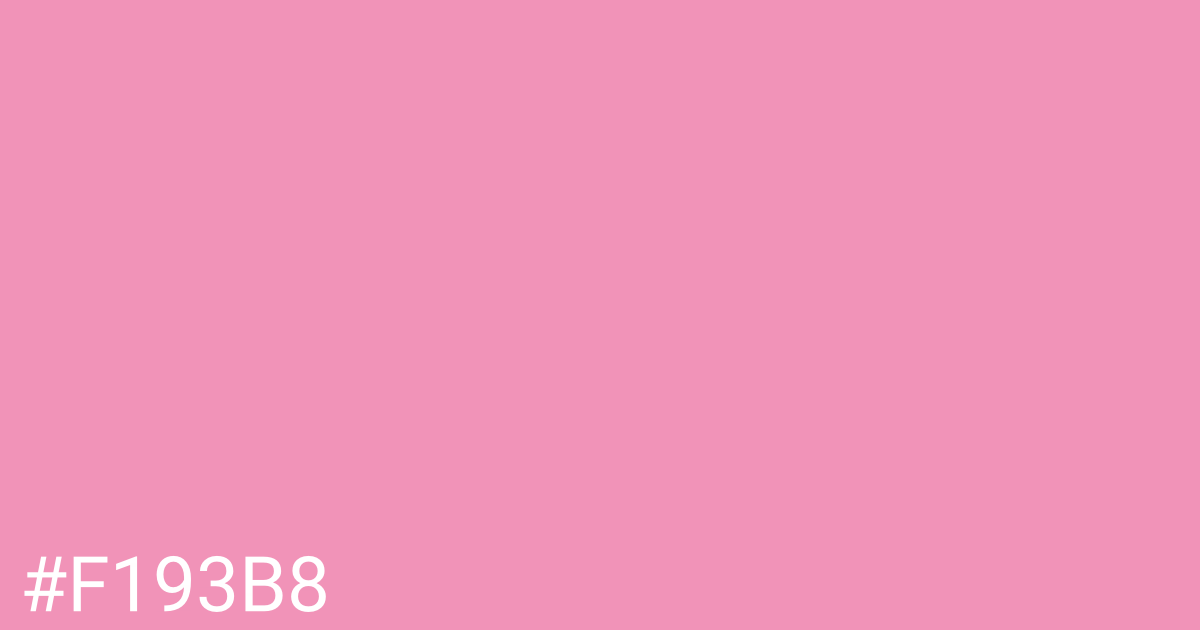 Hex color #f193b8 graphic