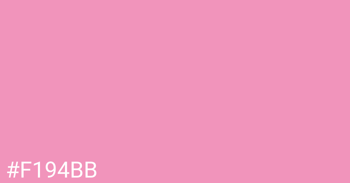 Hex color #f194bb graphic