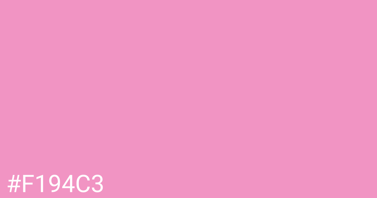 Hex color #f194c3 graphic