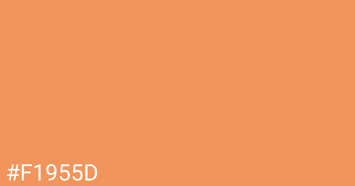 Hex color #f1955d graphic