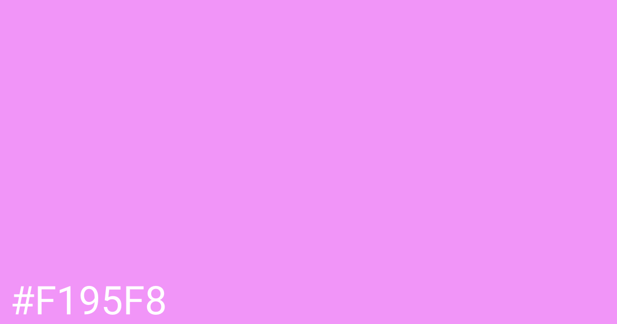 Hex color #f195f8 graphic