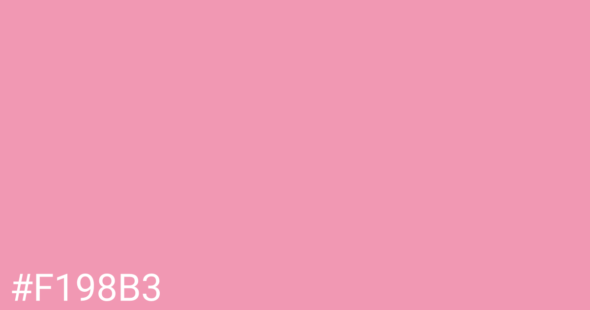 Hex color #f198b3 graphic