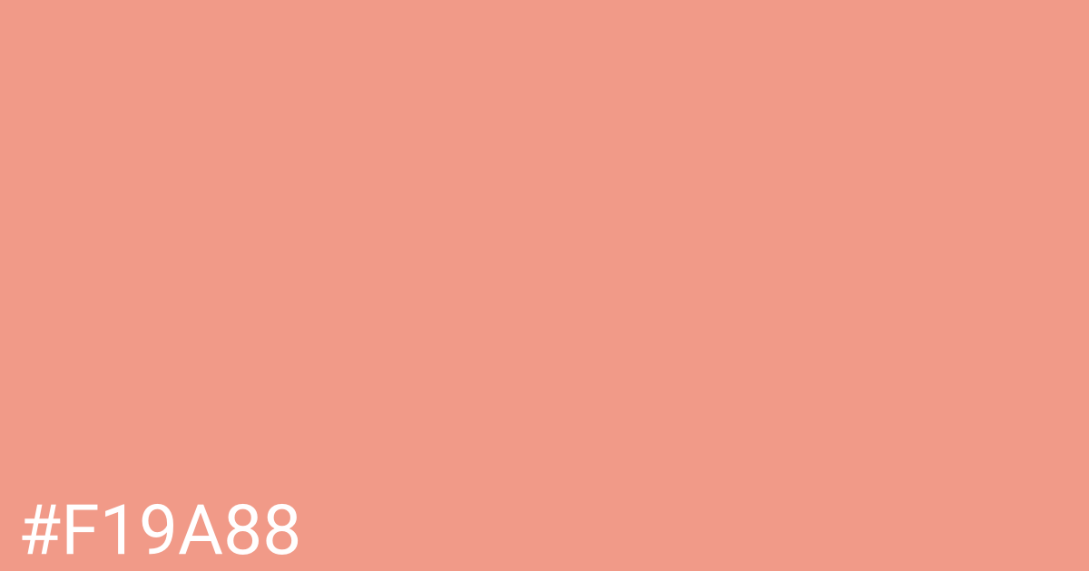 Hex color #f19a88 graphic