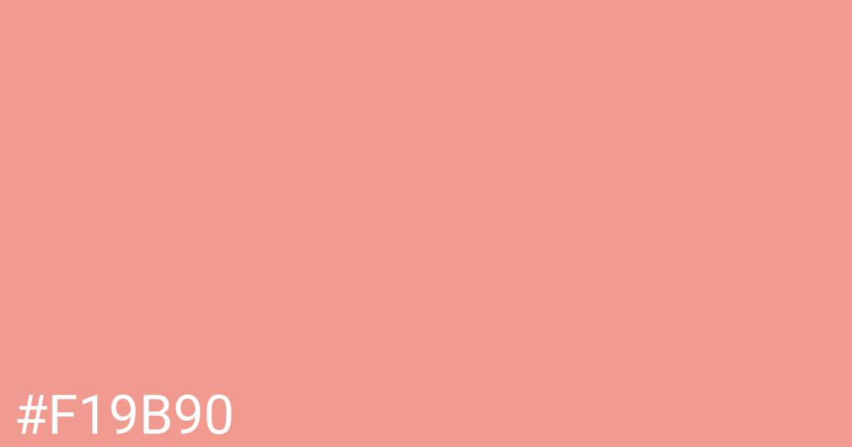 Hex color #f19b90 graphic