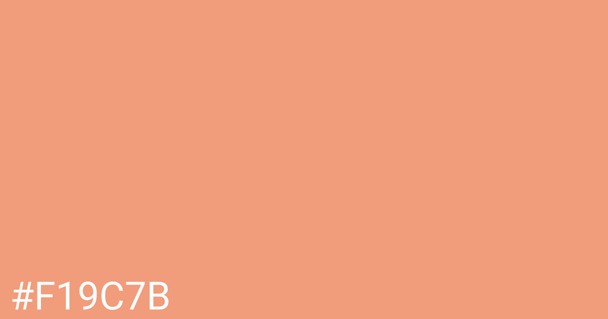 Hex color #f19c7b graphic