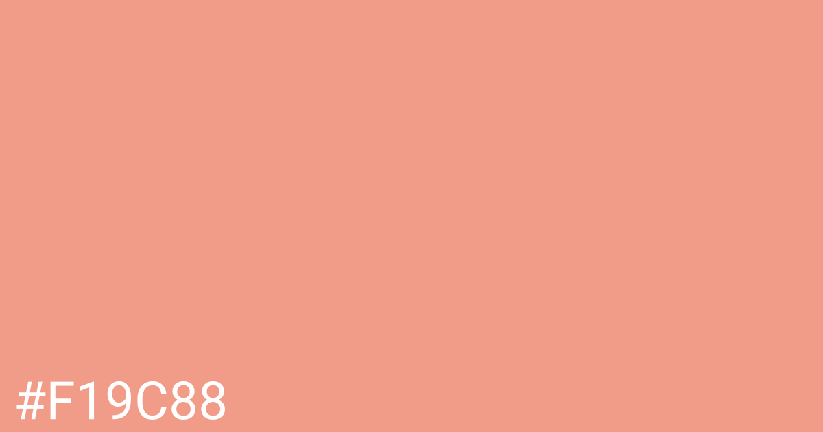 Hex color #f19c88 graphic