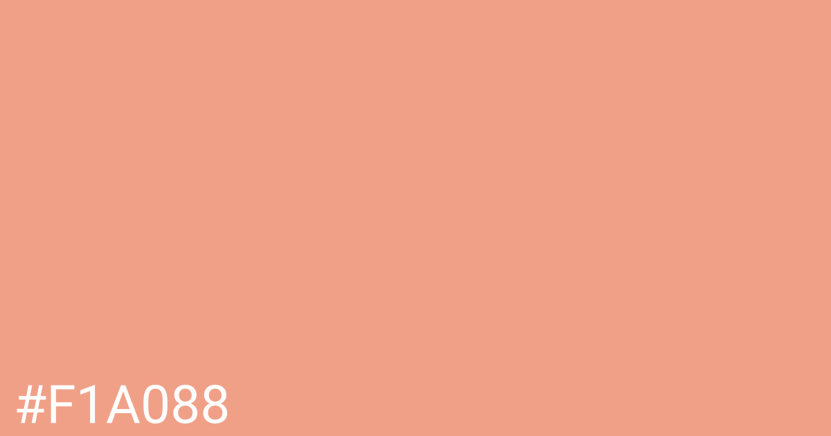 Hex color #f1a088 graphic