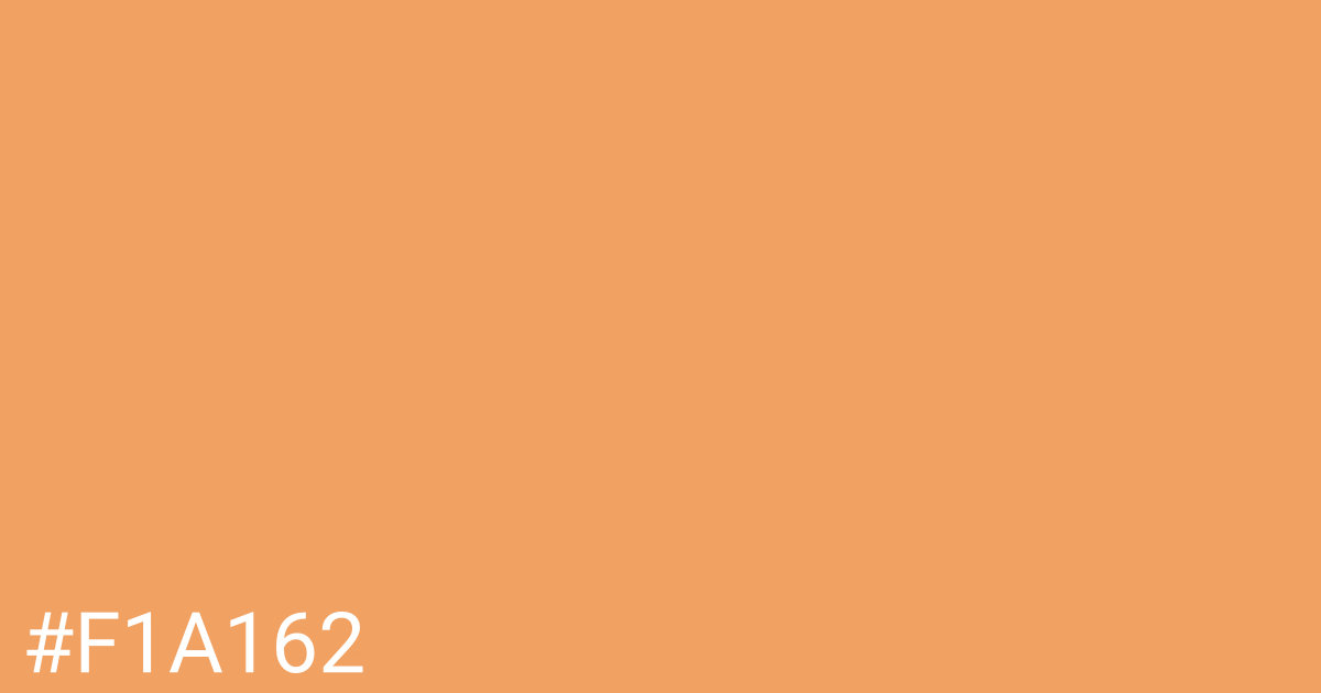 Hex color #f1a162 graphic