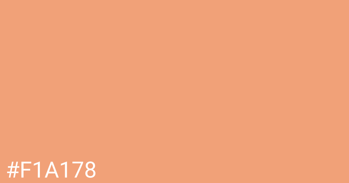 Hex color #f1a178 graphic