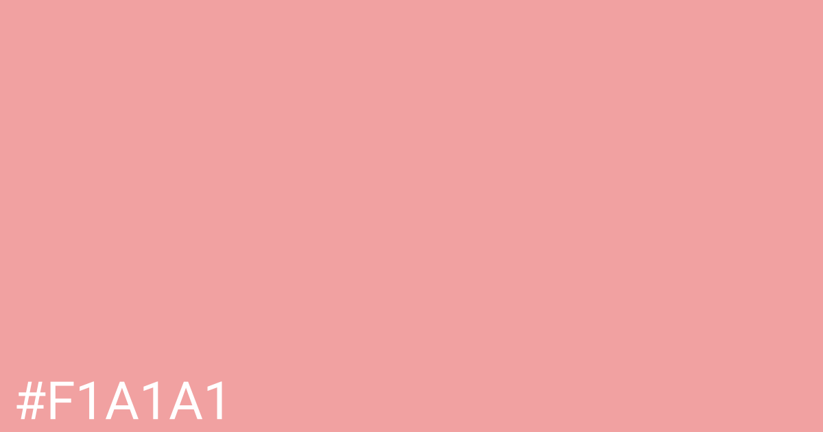 Hex color #f1a1a1 graphic