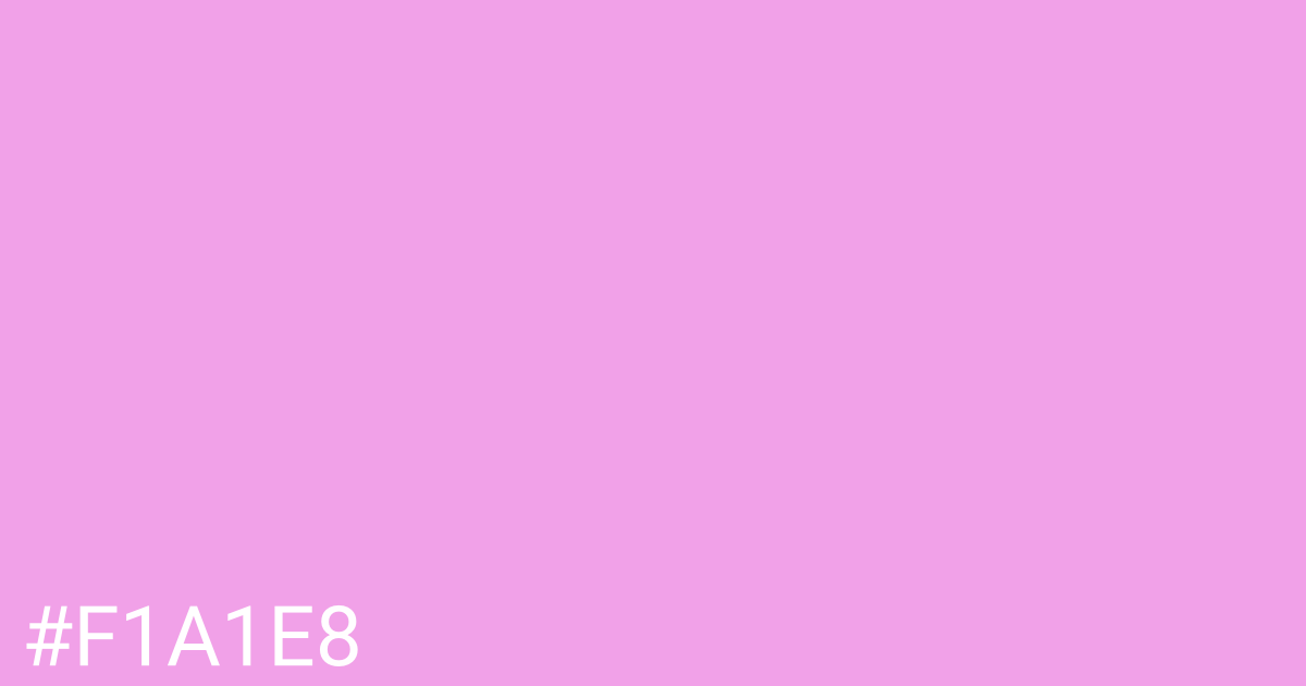 Hex color #f1a1e8 graphic