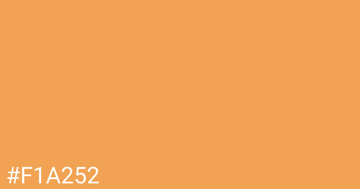 Hex color #f1a252 graphic