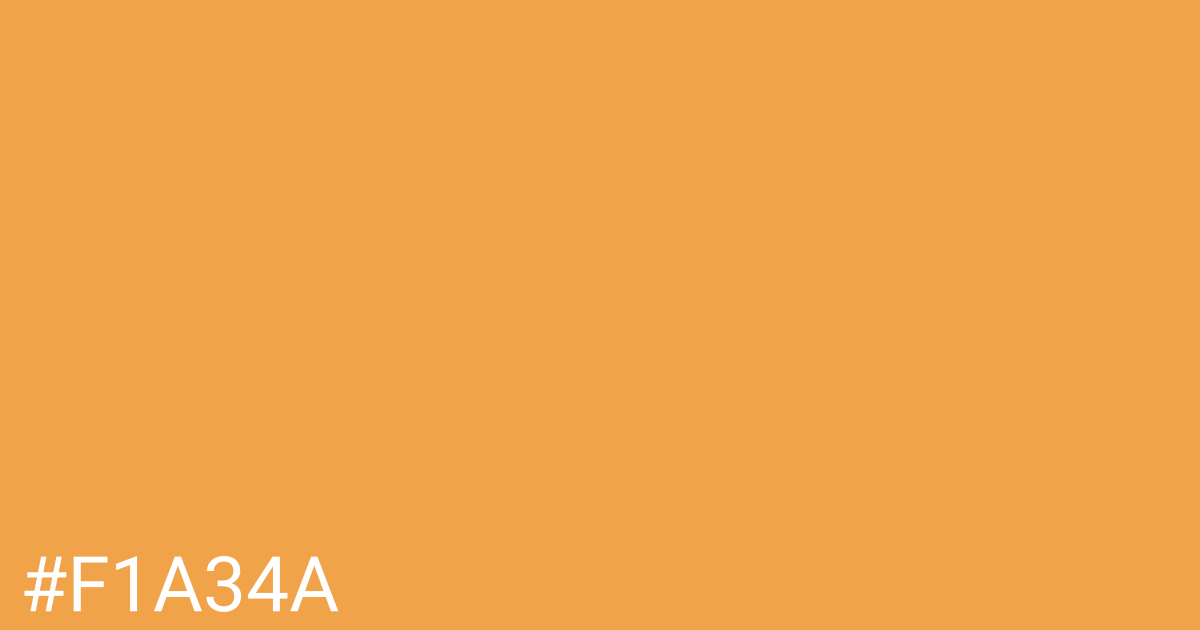 Hex color #f1a34a graphic