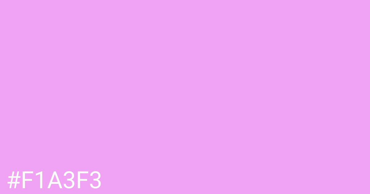 Hex color #f1a3f3 graphic