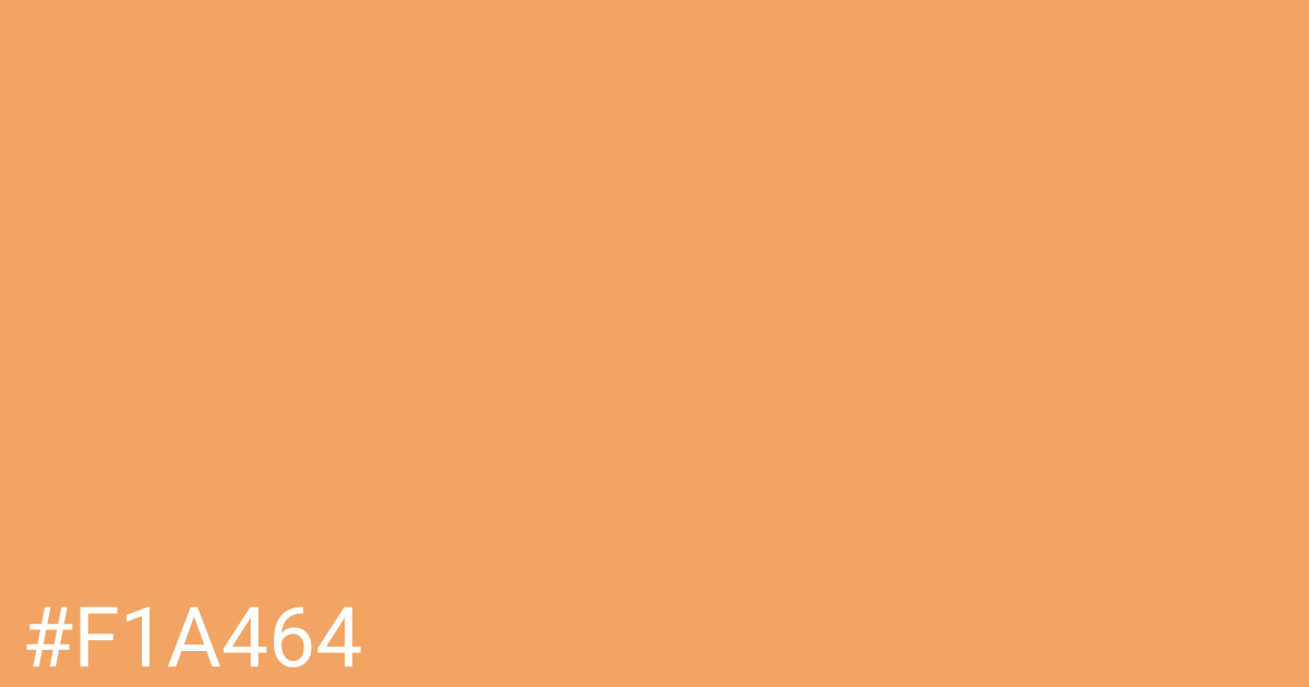 Hex color #f1a464 graphic