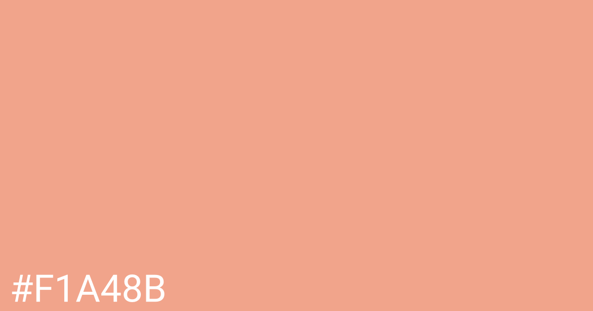 Hex color #f1a48b graphic