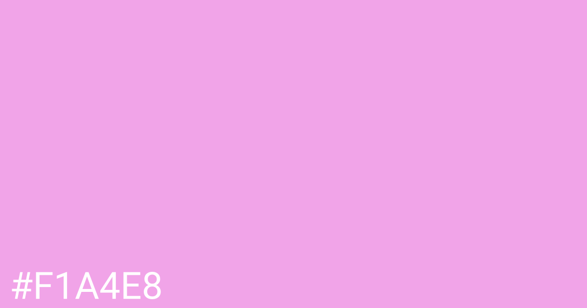 Hex color #f1a4e8 graphic