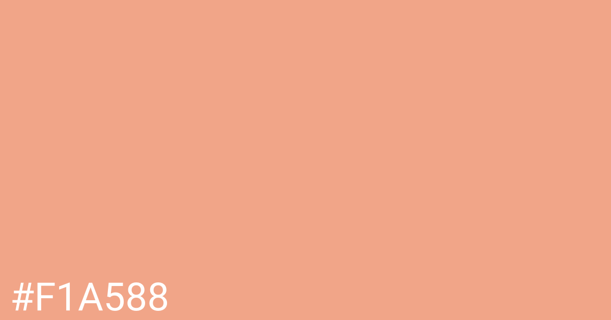 Hex color #f1a588 graphic