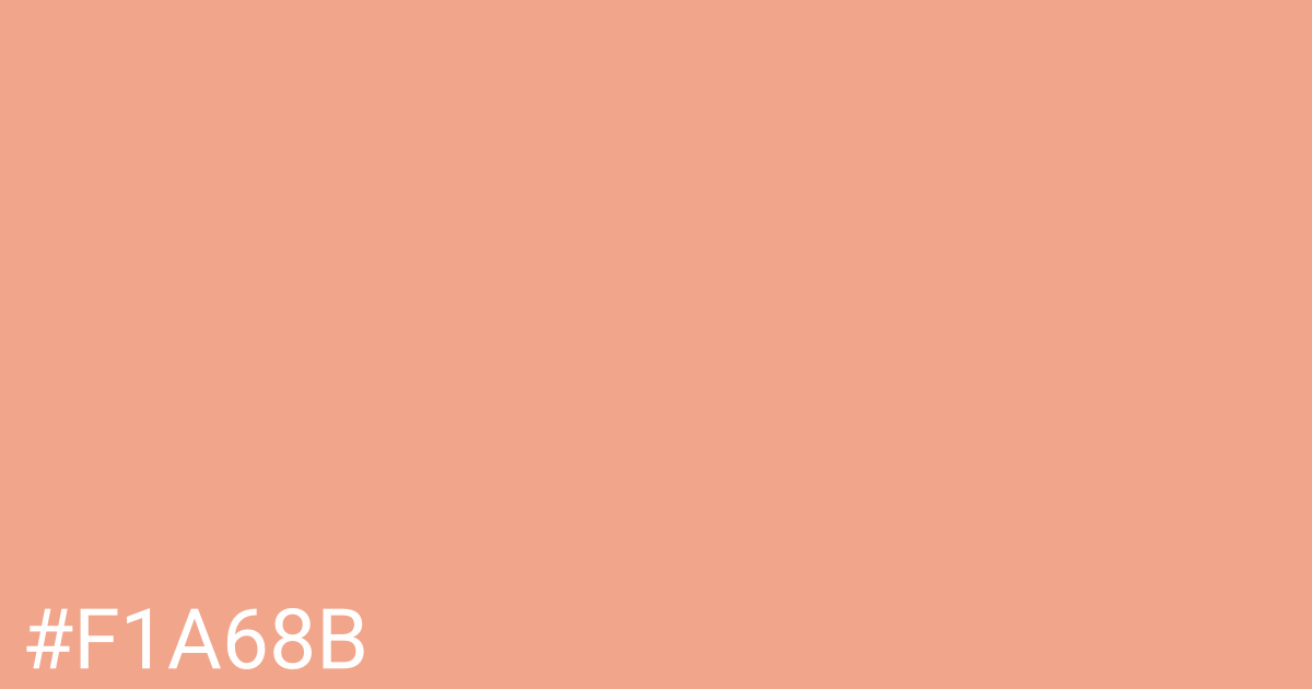 Hex color #f1a68b graphic