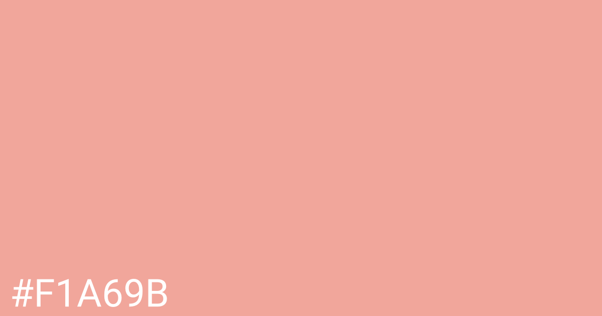 Hex color #f1a69b graphic