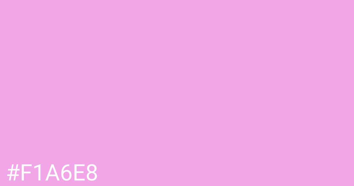 Hex color #f1a6e8 graphic