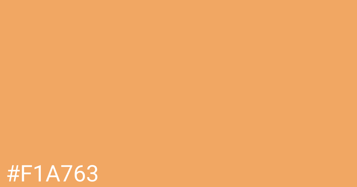 Hex color #f1a763 graphic