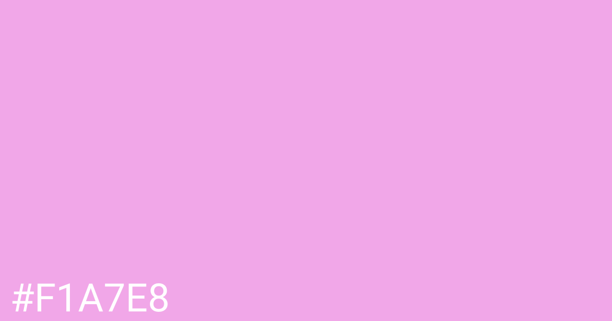 Hex color #f1a7e8 graphic