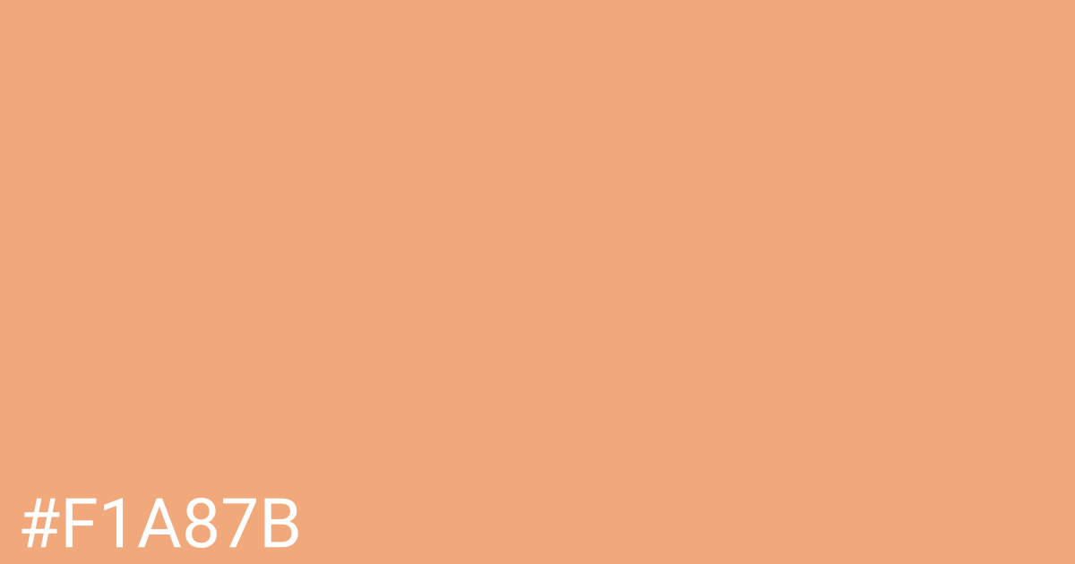 Hex color #f1a87b graphic