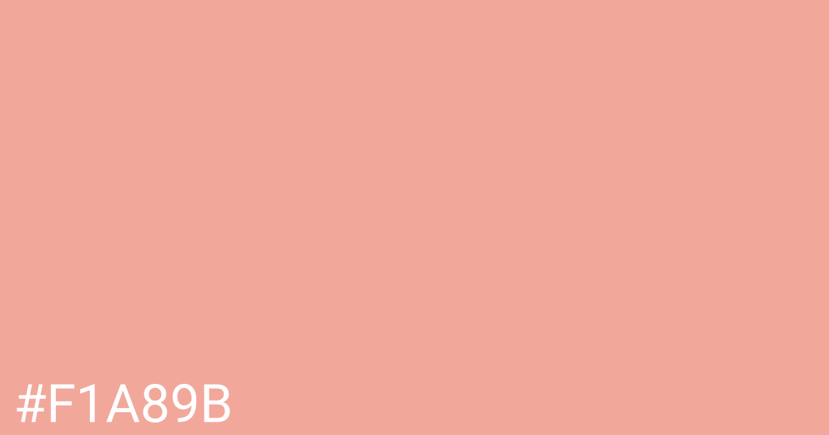 Hex color #f1a89b graphic