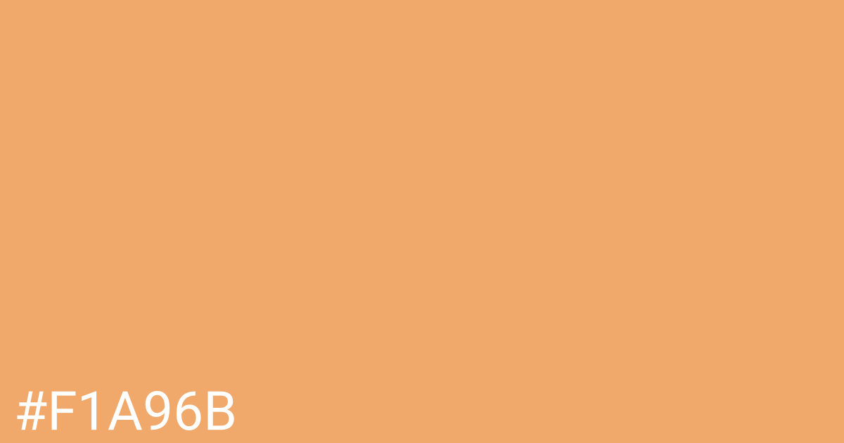 Hex color #f1a96b graphic