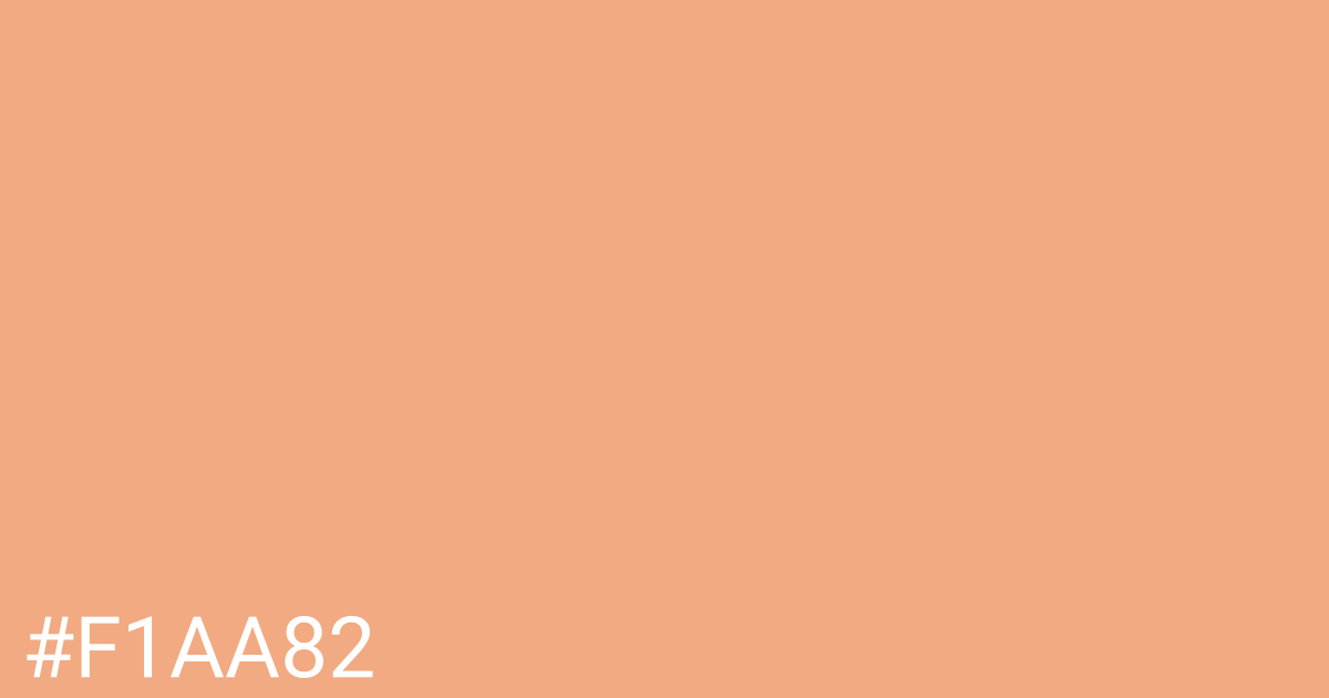 Hex color #f1aa82 graphic