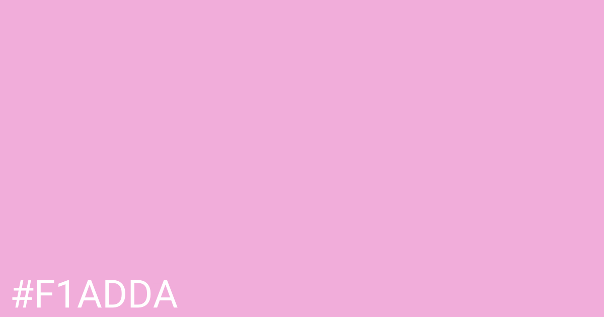 Hex color #f1adda graphic