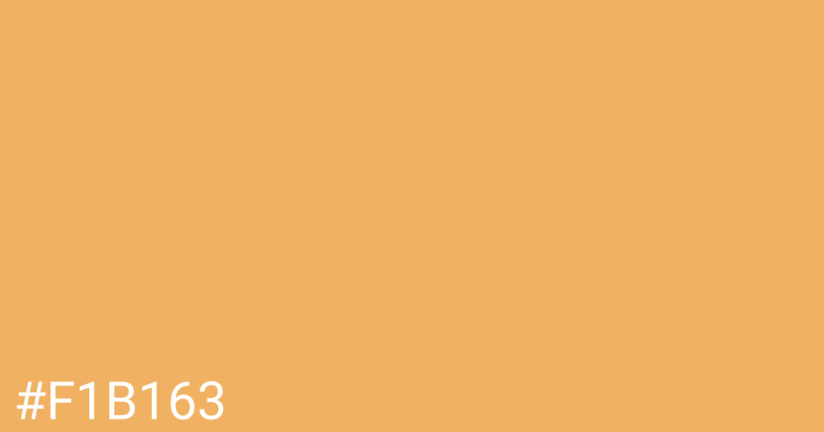 Hex color #f1b163 graphic