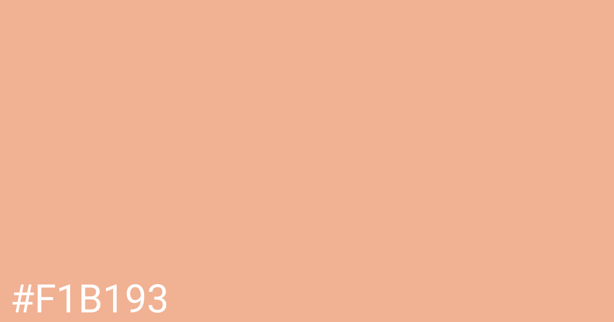 Hex color #f1b193 graphic