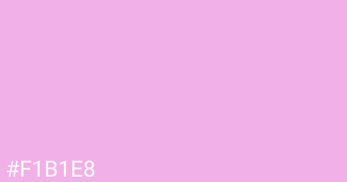 Hex color #f1b1e8 graphic