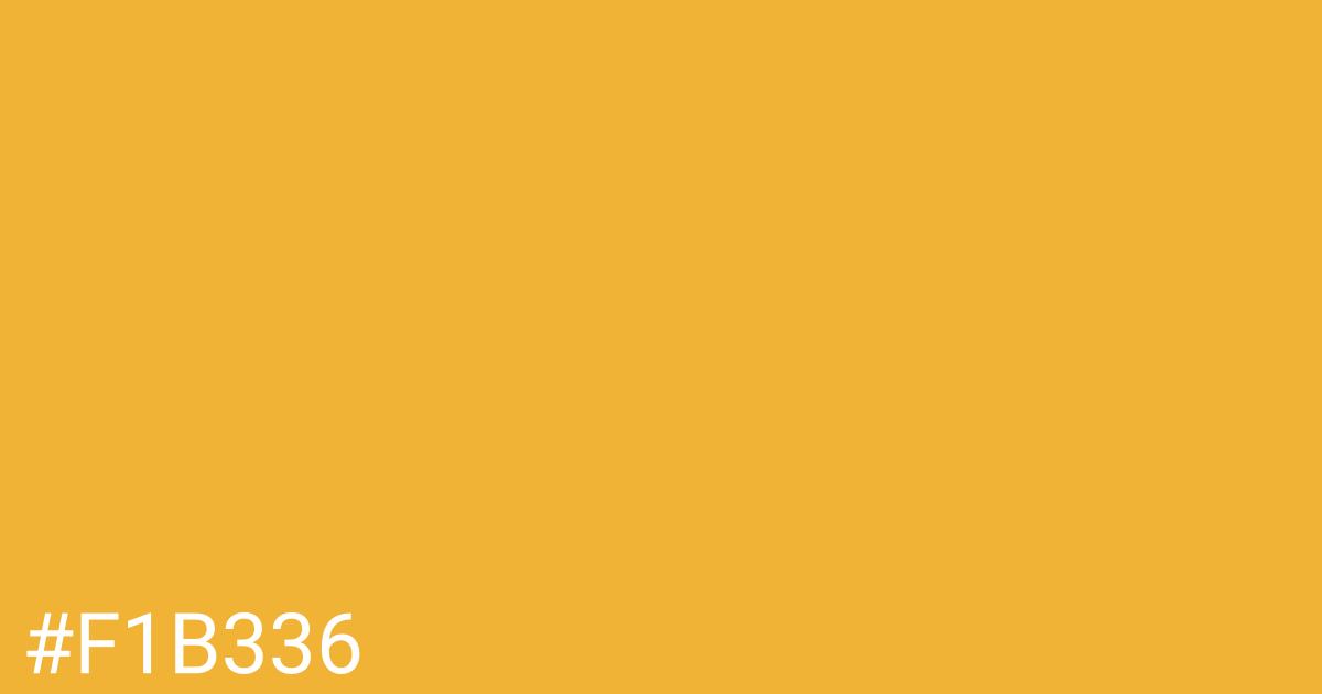 Hex color #f1b336 graphic