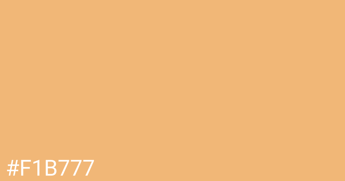 Hex color #f1b777 graphic