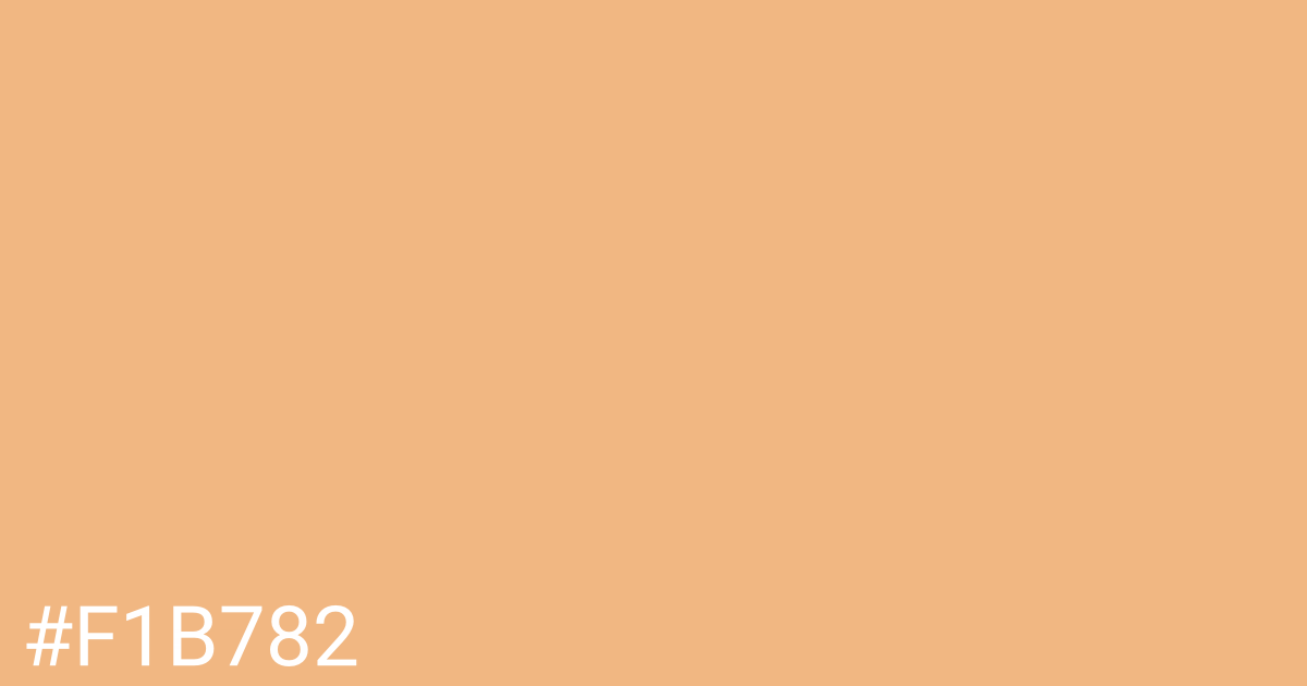 Hex color #f1b782 graphic