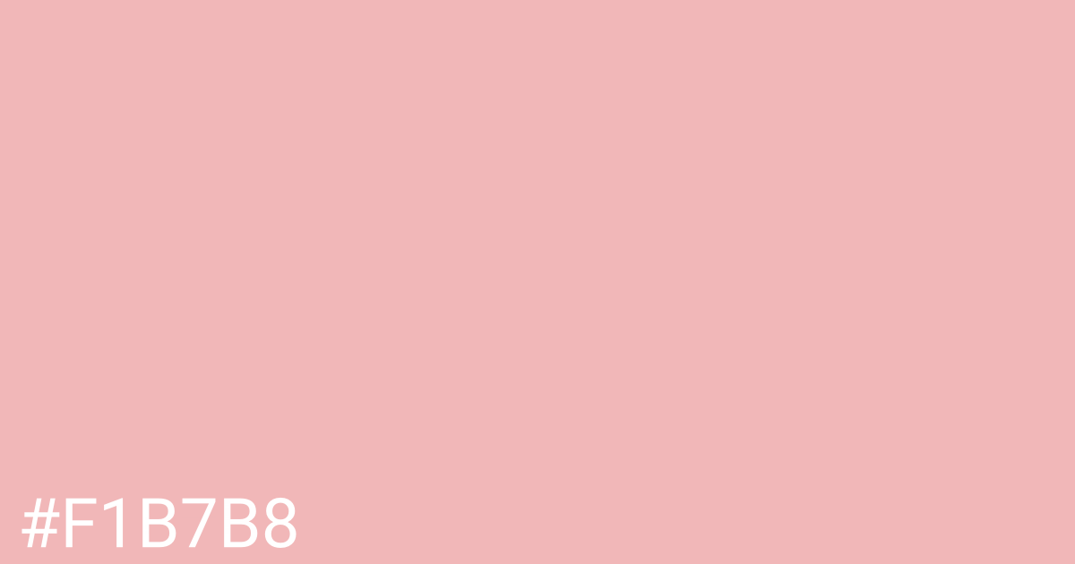 Hex color #f1b7b8 graphic