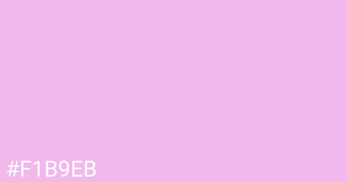 Hex color #f1b9eb graphic