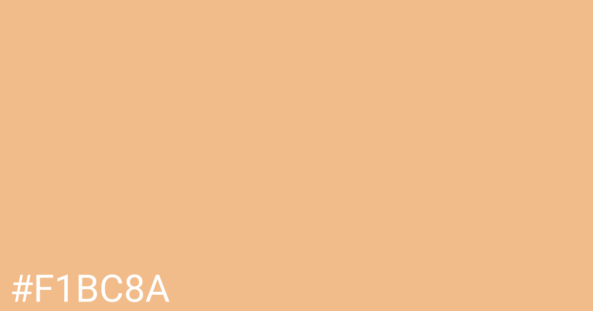 Hex color #f1bc8a graphic