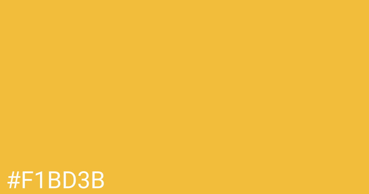 Hex color #f1bd3b graphic