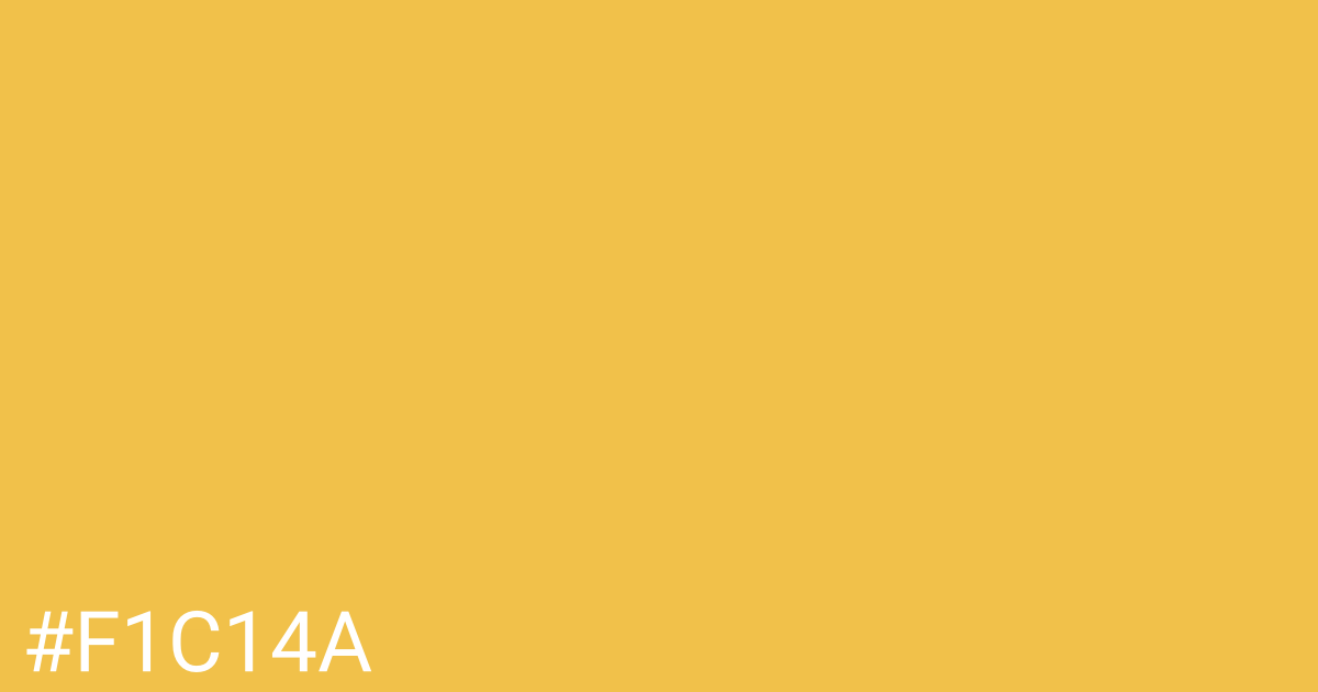 Hex color #f1c14a graphic