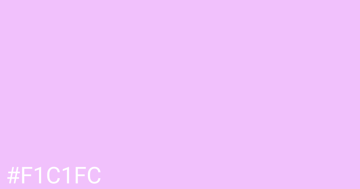 Hex color #f1c1fc graphic