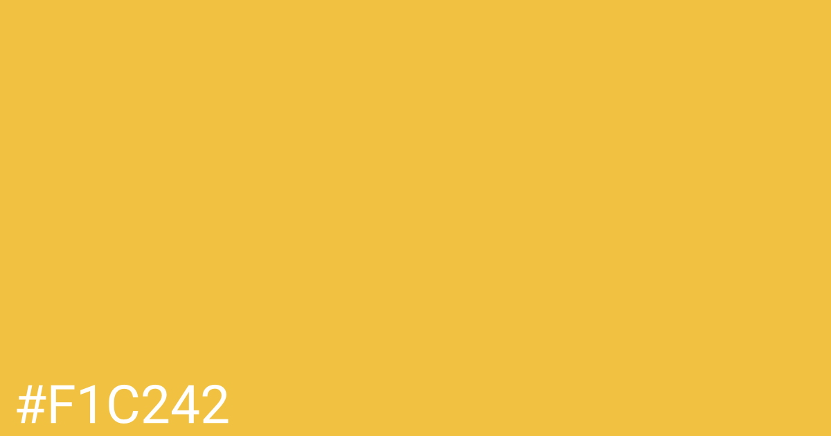 Hex color #f1c242 graphic