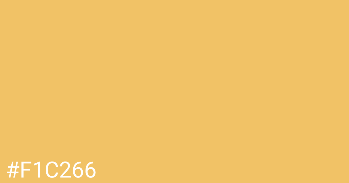 Hex color #f1c266 graphic