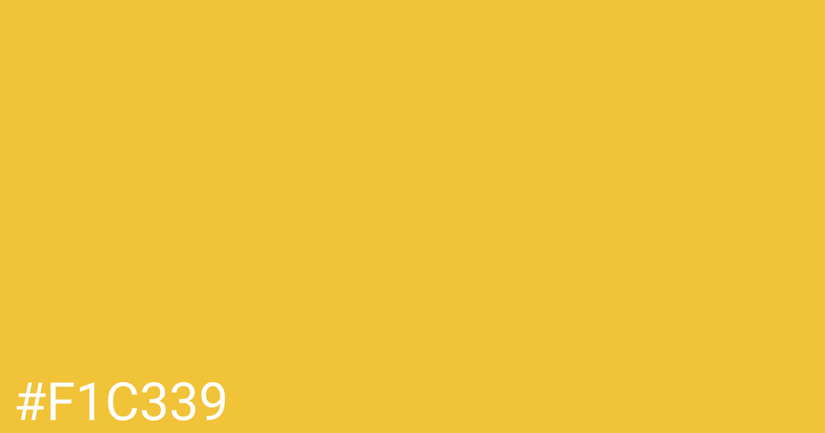 Hex color #f1c339 graphic