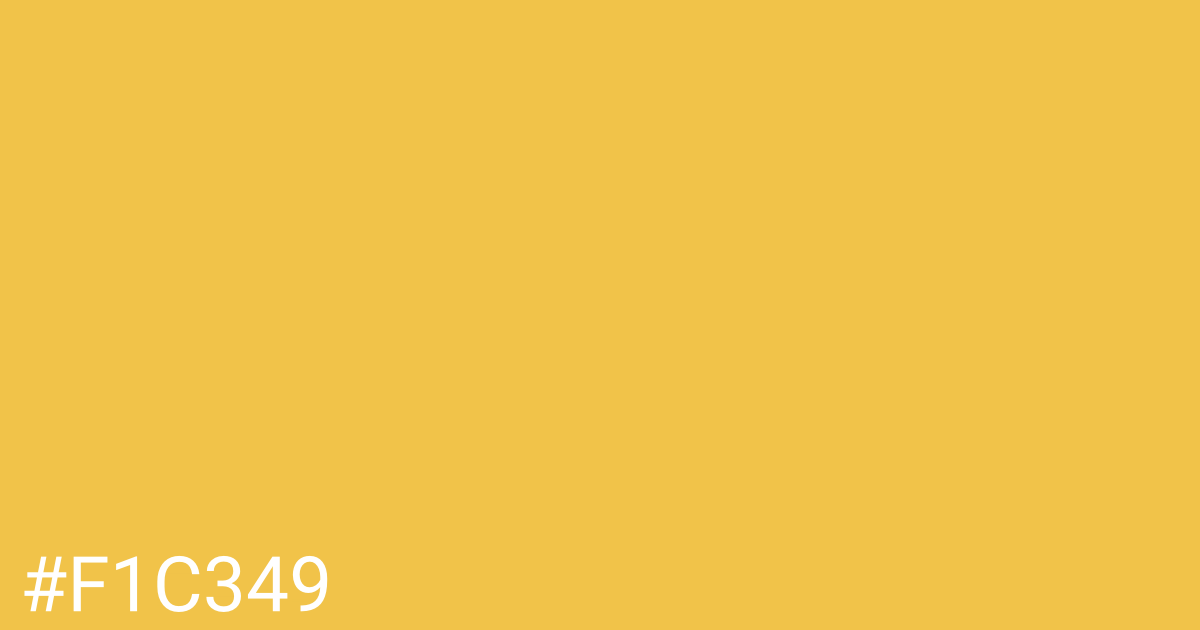 Hex color #f1c349 graphic