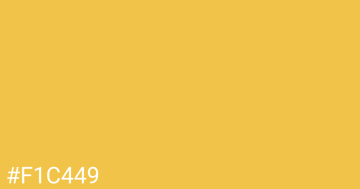 Hex color #f1c449 graphic