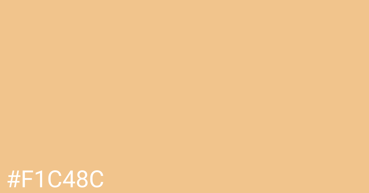 Hex color #f1c48c graphic